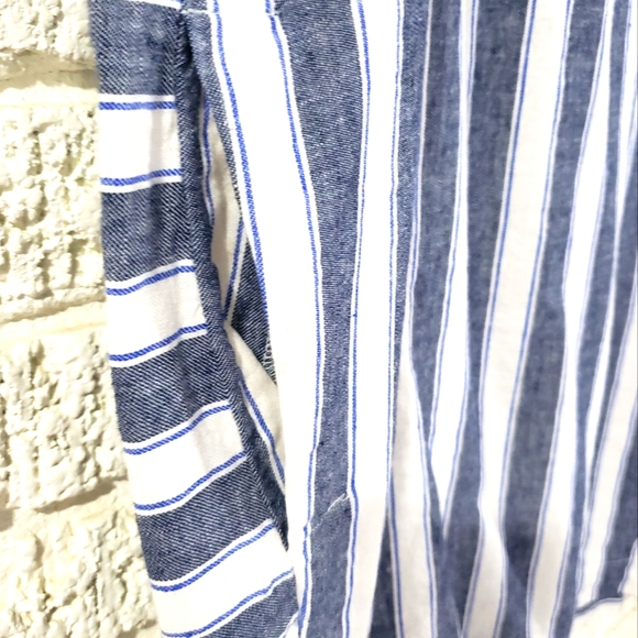 Madewell Stripe-Play Button-Back Tee Dress - Picture 6 of 9